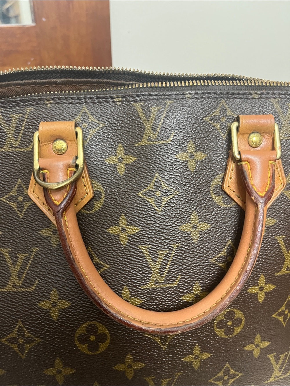 Louis Vuitton  Monogram Alma painted vachetta COA w/insert - Picture 10 of 16